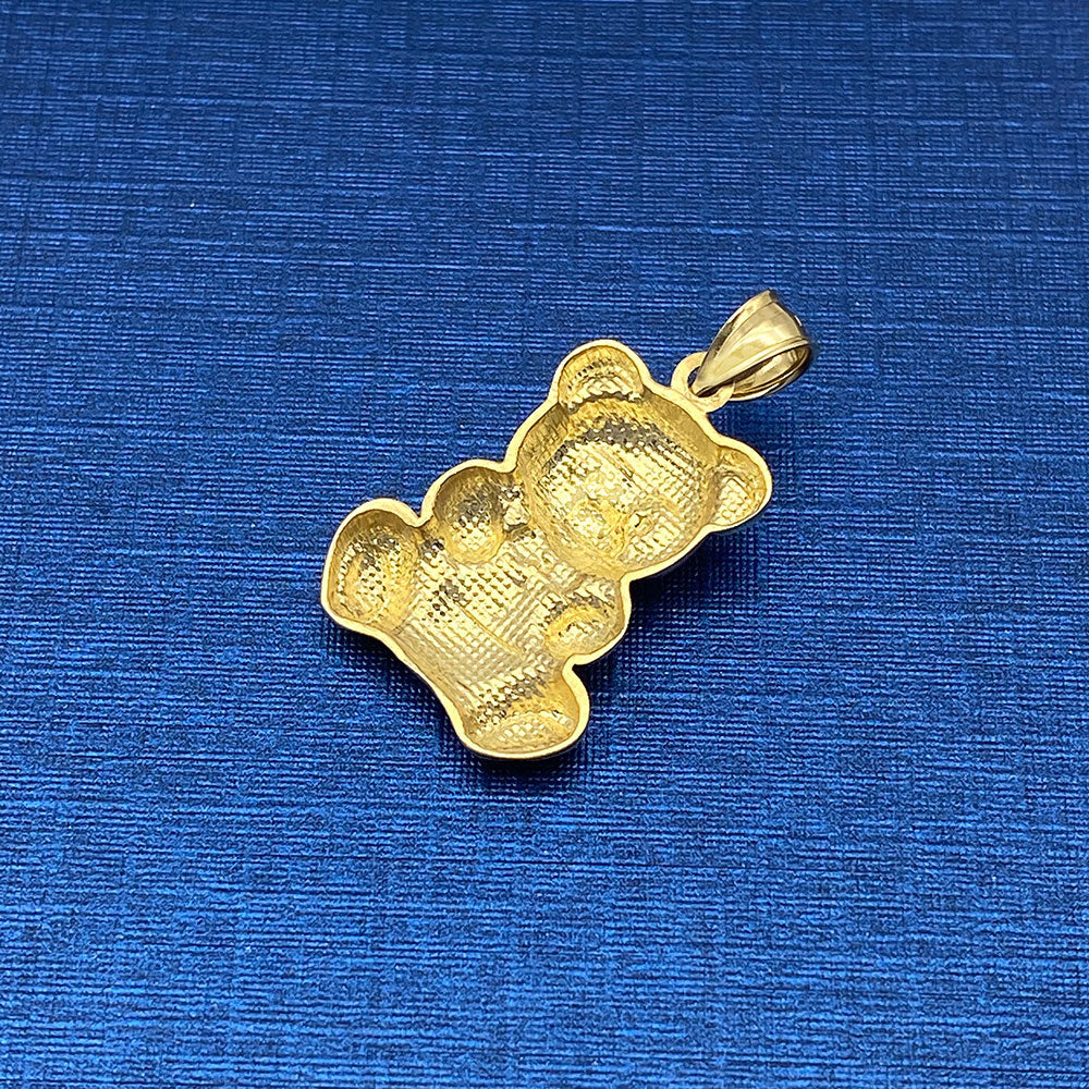 10k Teddy Bear Pendant